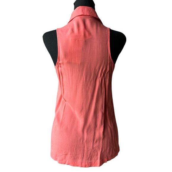 NWT Nordstrom x Gibson Lightweight Collared Sleeveless V-neck Pullover Blouse XS - Picture 3 of 15